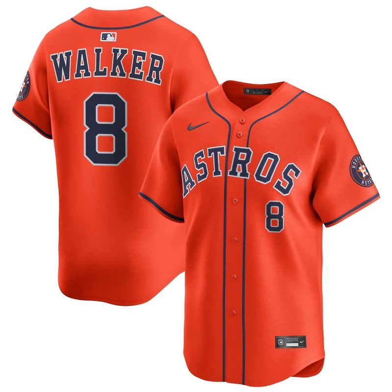 Christian Walker Men's Nike Orange Houston Astros Alternate Limited Custom Jersey