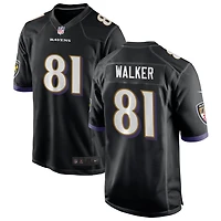 Devontez Walker Men's Nike Black Baltimore Ravens Alternate Custom Game Jersey