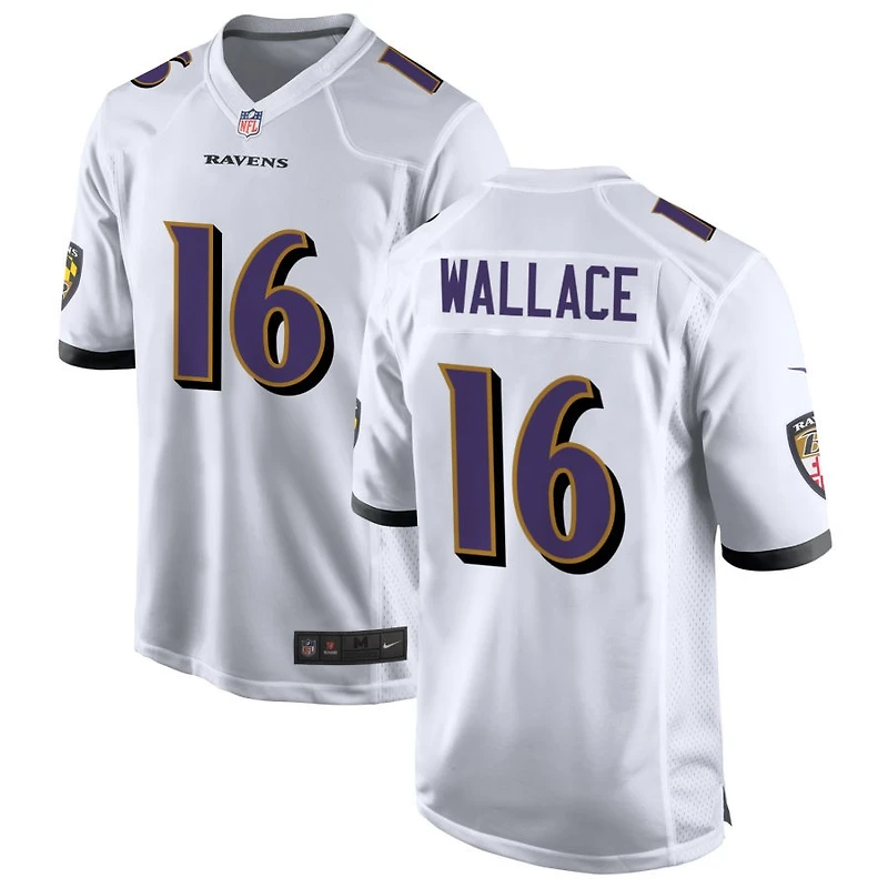 Tylan Wallace Men's Nike White Baltimore Ravens Custom Game Jersey