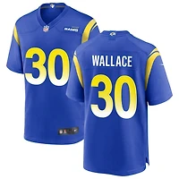 Josh Wallace Men's Nike Royal Los Angeles Rams Custom Game Jersey