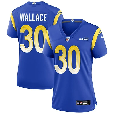 Josh Wallace Women's Nike Los Angeles Rams Royal Custom Game Jersey
