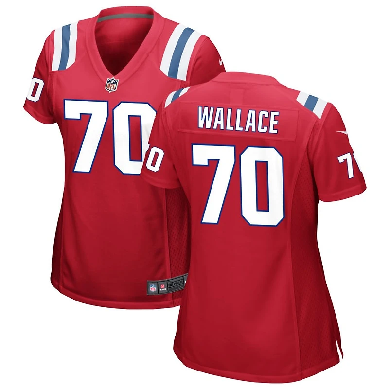 Caedan Wallace Women's Nike Red New England Patriots Alternate Custom Jersey