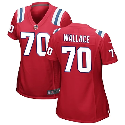 Caedan Wallace Women's Nike Red New England Patriots Alternate Custom Jersey