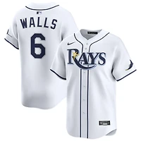 Taylor Walls Men's Nike White Tampa Bay Rays Home Limited Custom Jersey
