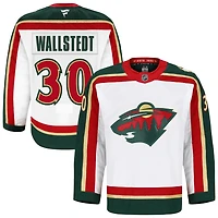 Jesper Wallstedt Men's Fanatics  White Minnesota Wild 25th Anniversary Authentic Pro Custom Jersey