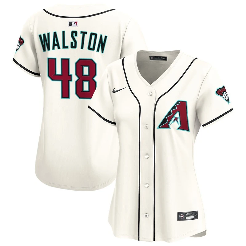 Blake Walston Women's Nike Cream Arizona Diamondbacks Home Limited Custom Jersey