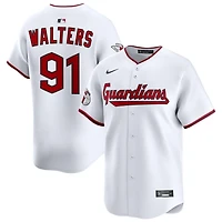 Andrew Walters Men's Nike White Cleveland Guardians Home Limited Custom Jersey
