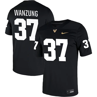 Jack Wanzung Men's Nike Black Vanderbilt Commodores NIL Pick-A-Player Game Jersey
