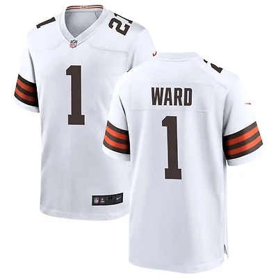 Denzel Ward Men's Nike White Cleveland Browns Custom Game Jersey