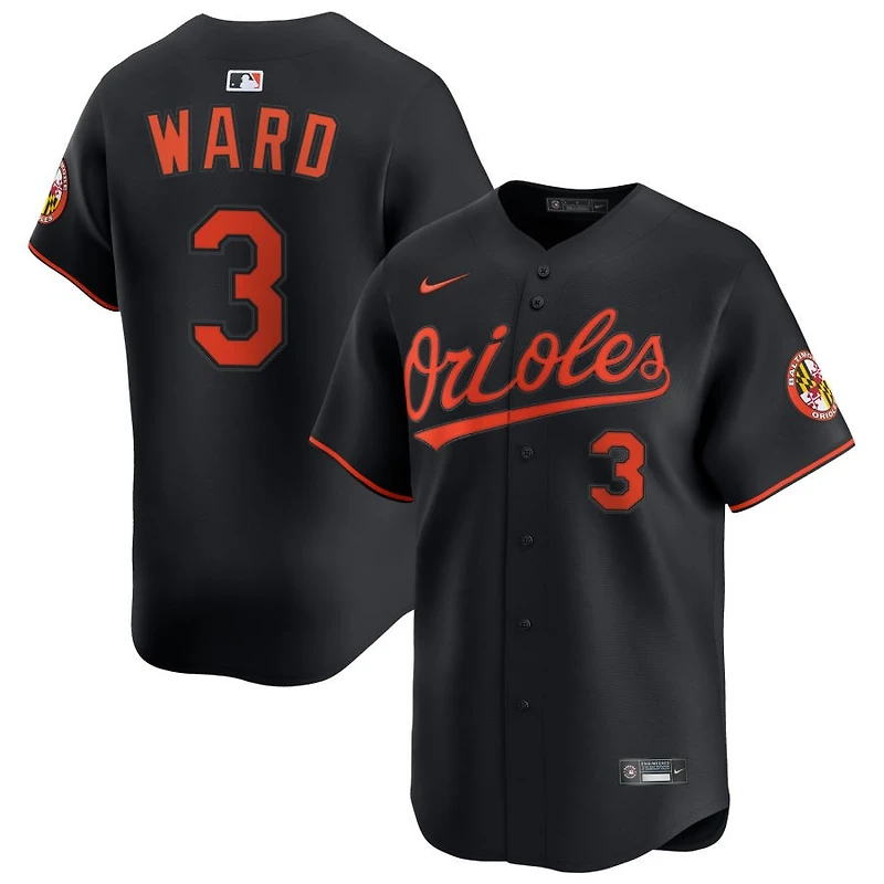 Taylor Ward Men's Nike Black Baltimore Orioles Alternate Limited Custom Jersey