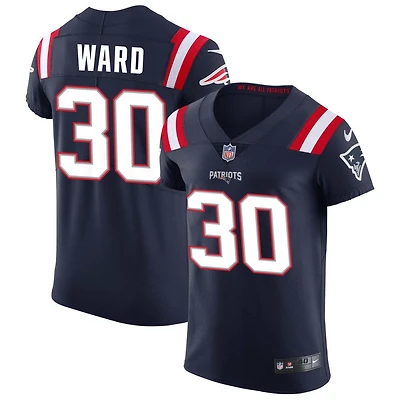 Jonathan Ward Men's Nike Navy New England Patriots Vapor Elite Custom Jersey