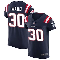 Jonathan Ward Men's Nike Navy New England Patriots Vapor Elite Custom Jersey