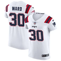 Jonathan Ward Men's Nike White New England Patriots Vapor Elite Custom Jersey