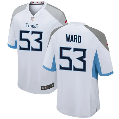 Jihad Ward Men's Nike White Tennessee Titans Custom Game Jersey