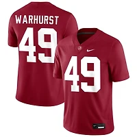 Conner Warhurst Men's Nike Crimson Alabama Crimson Tide NIL Pick-A-Player Football Replica Jersey