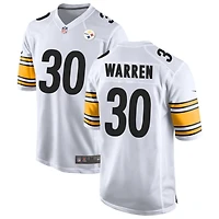 Jaylen Warren Men's Nike White Pittsburgh Steelers Game Custom Jersey