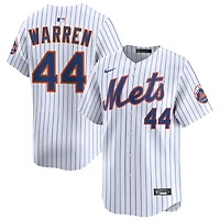Austin Warren Men's Nike White New York Mets Home Limited Custom Jersey