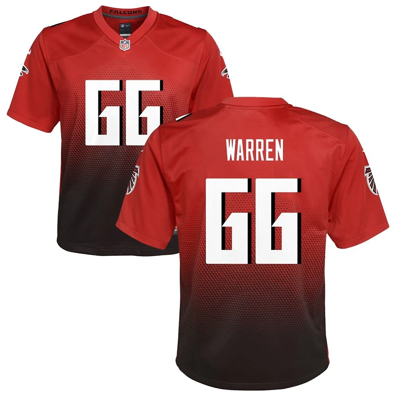 Carter Warren Youth Nike Red Atlanta Falcons Alternate Custom Game Jersey