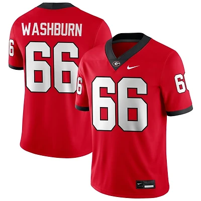 Jonathan Washburn Men's Nike Red Georgia Bulldogs NIL Pick-A-Player Game Jersey