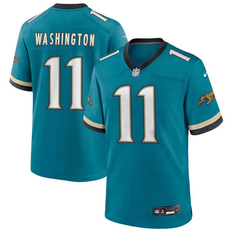 Parker Washington Men's Nike Teal Jacksonville Jaguars Prowler Throwback Custom Game Jersey