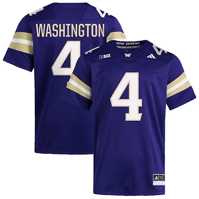 Jordan Washington Men's adidas  Purple Washington Huskies NIL Pick-A-Player Home Premier Football Jersey