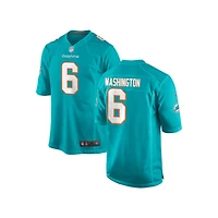 Malik Washington Youth Nike Aqua Miami Dolphins 2018 Custom Game Jersey