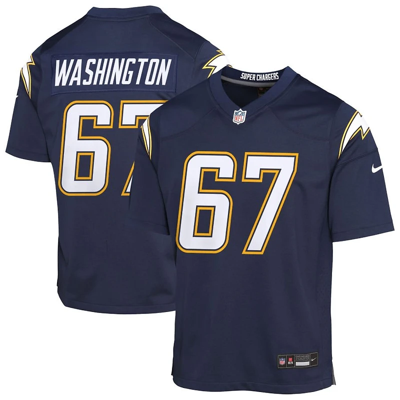 Savion Washington Youth Nike Navy Los Angeles Chargers Alternate Super Chargers Game Custom Jersey