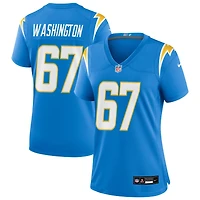 Savion Washington Women's Nike Powder Blue Los Angeles Chargers Custom Game Jersey