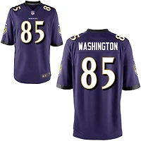 Scotty Washington Youth Nike Purple Baltimore Ravens Custom Game Jersey