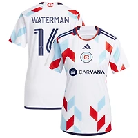 Joel Waterman Women's adidas  White Chicago Fire 2024 A Kit For All Replica Custom Jersey