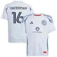 Joel Waterman Youth adidas  Light Blue Chicago Fire 2025 The Municipal Kit Replica Custom Jersey