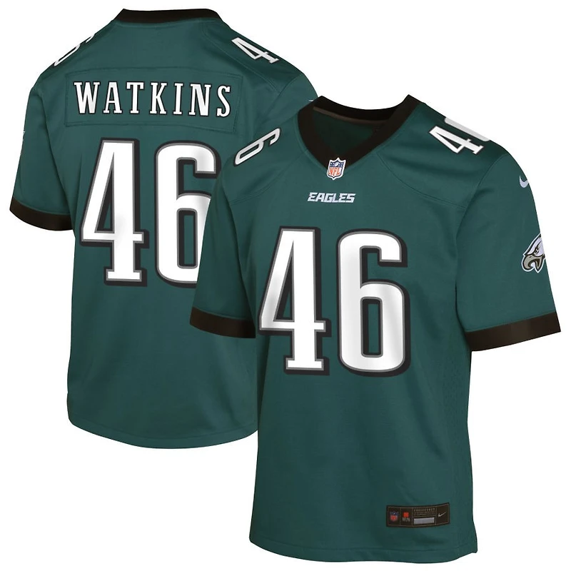Quez Watkins Youth Nike Midnight Green Philadelphia Eagles Custom Game Jersey