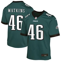 Quez Watkins Youth Nike Midnight Green Philadelphia Eagles Custom Game Jersey