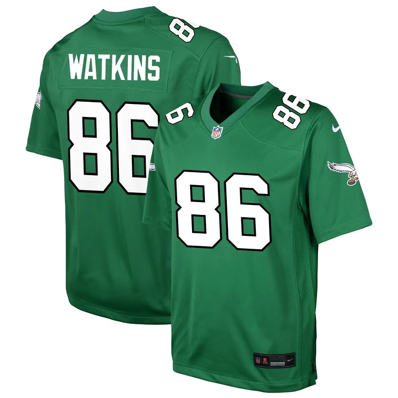 Quez Watkins Youth Nike Kelly Green Philadelphia Eagles Alternate Custom Game Jersey