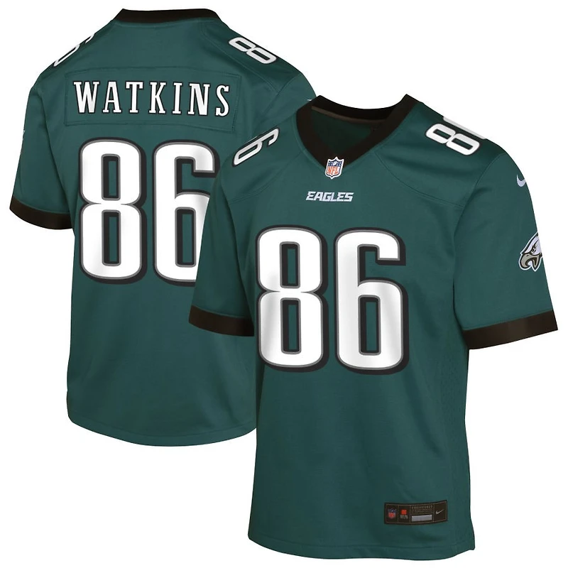 Quez Watkins Youth Nike Midnight Green Philadelphia Eagles Custom Game Jersey