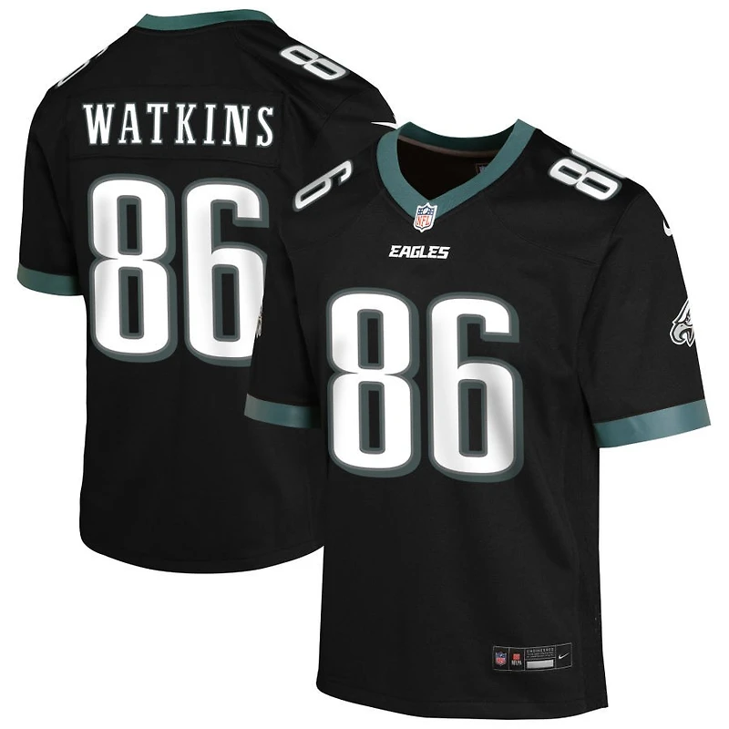 Quez Watkins Youth Nike Black Philadelphia Eagles Alternate Custom Game Jersey