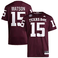 Wesley Watson Men's adidas  Maroon Texas A&M Aggies NIL Pick-A-Player Home Premier Football Jersey