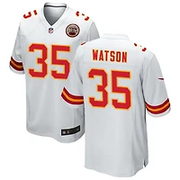 Jaylen Watson Men's Nike White Kansas City Chiefs Custom Game Jersey