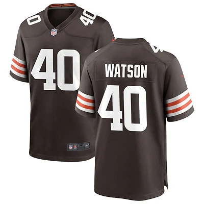 Nathaniel Watson Men's Nike Cleveland Browns Brown Custom Game Jersey