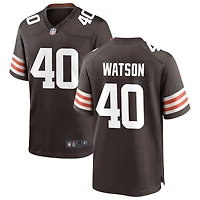 Nathaniel Watson Men's Nike Cleveland Browns Brown Custom Game Jersey