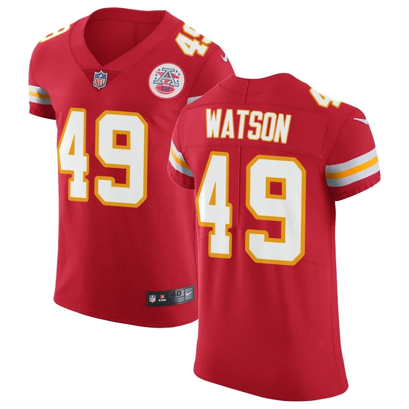 Tre Watson Men's Nike Red Kansas City Chiefs Vapor Untouchable Custom Elite Jersey