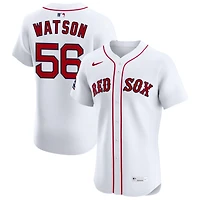 Ryan Watson Men's Nike White Boston Red Sox Home Elite Sponsor Patch Custom Jersey