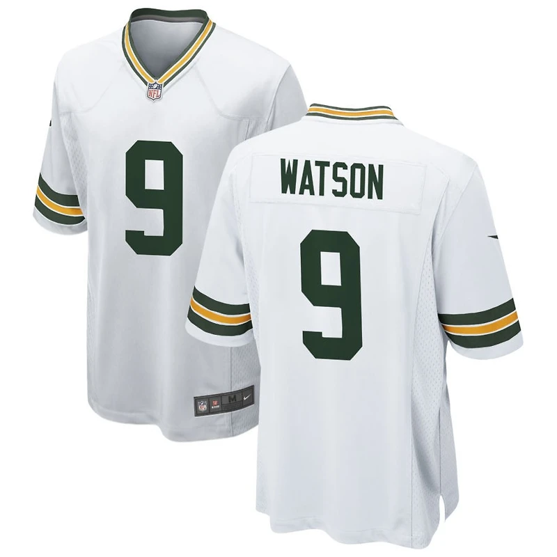 Christian Watson Men's Nike White Green Bay Packers Custom Game Jersey