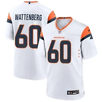 Luke Wattenberg Men's Nike  White Denver Broncos Mile High Collection Custom Game Jersey
