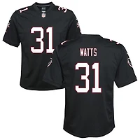 Xavier Watts Youth Nike Black Atlanta Falcons Throwback Custom Game Jersey