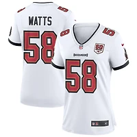 Markees Watts Women's Nike White Tampa Bay Buccaneers 50th Season Custom Game Jersey