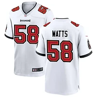 Markees Watts Men's Nike White Tampa Bay Buccaneers  White Custom Game Jersey
