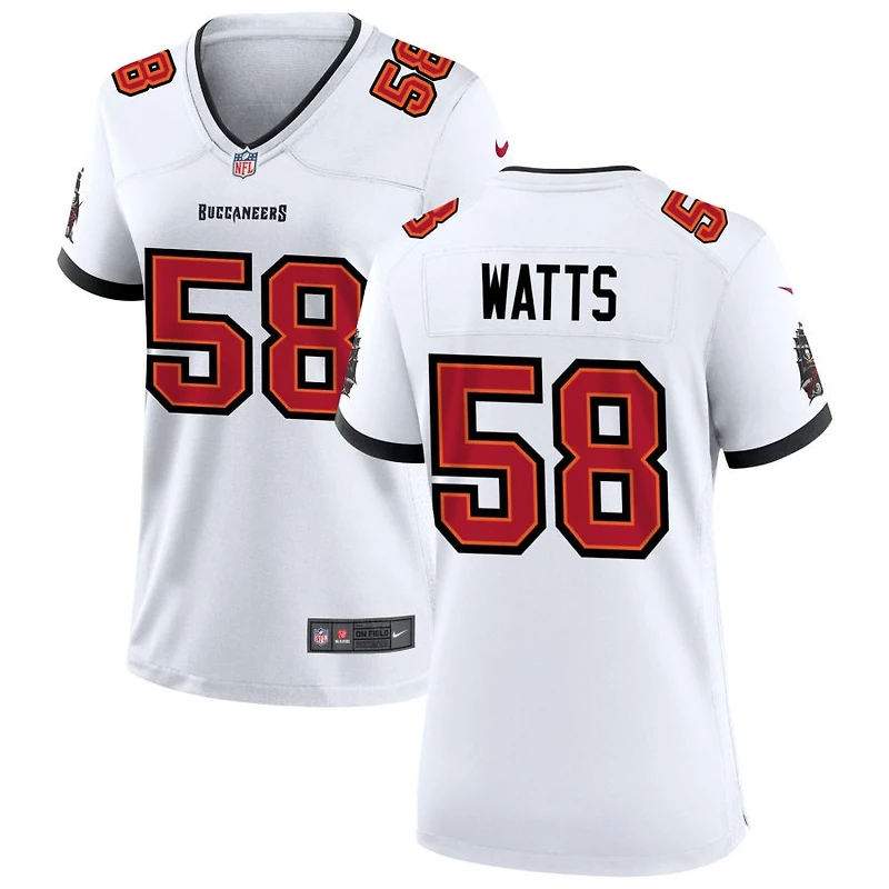 Markees Watts Women's Nike Tampa Bay Buccaneers White Custom Game Jersey