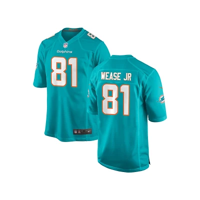 Theo Wease Jr Youth Nike Aqua Miami Dolphins 2018 Custom Game Jersey
