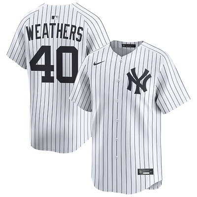 Ryan Weathers Men's Nike White New York Yankees Home Limited Custom Jersey